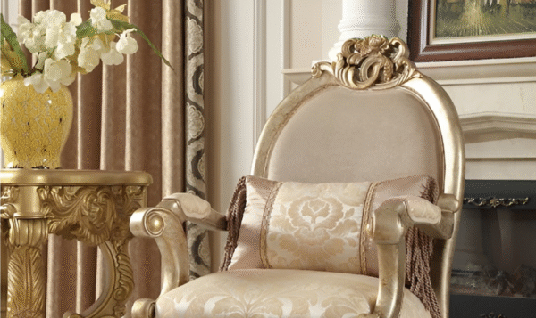 Homeydesign Cloyd 3 Pieces Beige Fabric Living Room Set - Image 6