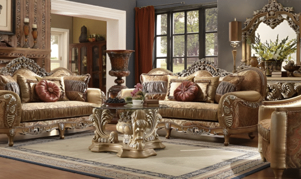 Homeydesign Englert 3 Pieces Traditional Living Room Set in Light Maple Finish - Image 6